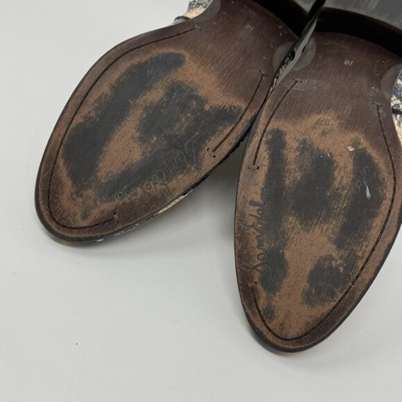 Sam Edelman Womens Reptile Print Faux Leather Side zip Bootie Size 10 - Picture 12 of 12